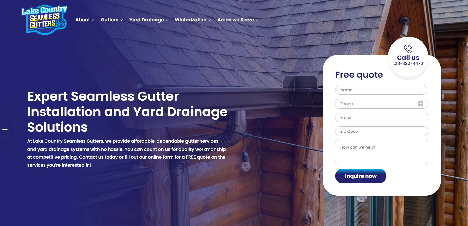 Lake Country Seamless Gutters Image