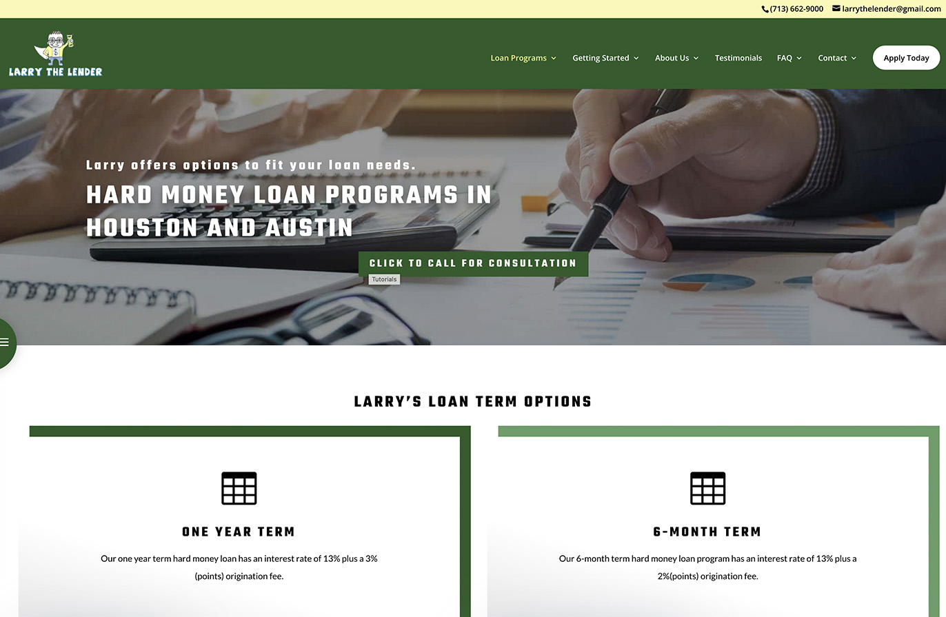 larry the lender website